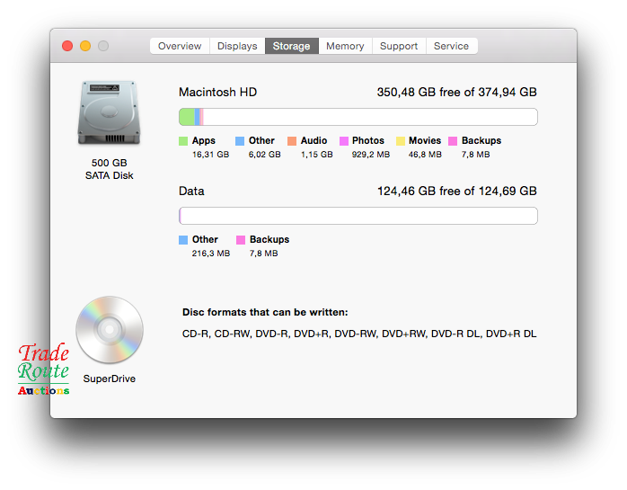 Apple iMAC | 21.5 INCH | Core 2 Duo 3.06Ghz | 4GB RAM | 500GB HDD - Nvidia Geforce Graphics