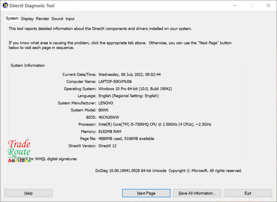 Lenovo Legion Y520 80WK 15.6` Gaming Laptop | Core i5 7300HQ 7th Gen 2.5Ghz | 8GB RAM | 2TB HDD