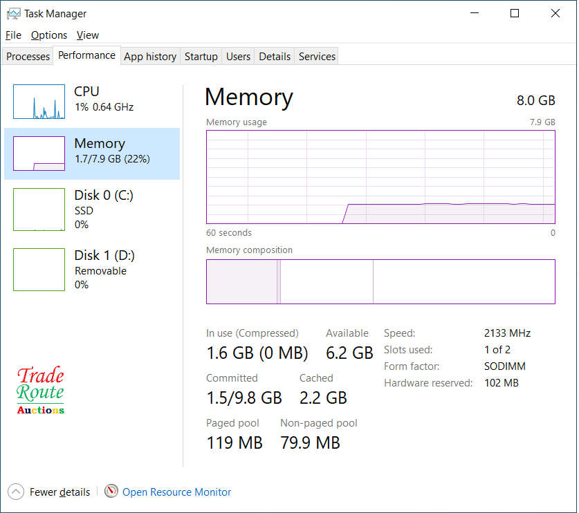 Dell Vostro 5568 15.6` LAPTOP | Intel Core i7 7th Gen | 8GB | 250GB | Nvidia 940MX 4GB | LOW BATTERY
