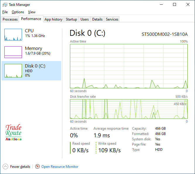 HP Business Desktop ProDesk 800 G3 SFF Computer | Core i5 7500 7th gen 3.4Ghz | 8GB RAM | 500GB HDD