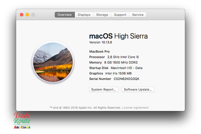 Apple MacBook Pro 13.3-inch 2014 Retina | Core i5 2.8GHz | 8GB RAM | 500GB SSD - Cracked LCD