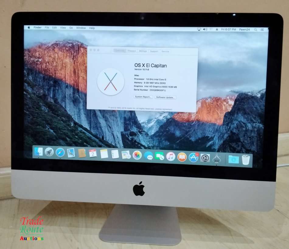 2015 Apple iMAC | 21.5 INCH | Core i5 1.6GHz | 8GB RAM | 1TB HDD  ** ULTRASLIM Cracked Outer Glass