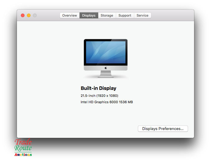 2015 Apple iMAC | 21.5 INCH | Core i5 1.6GHz | 8GB RAM | 1TB HDD  ** ULTRASLIM Cracked Outer Glass