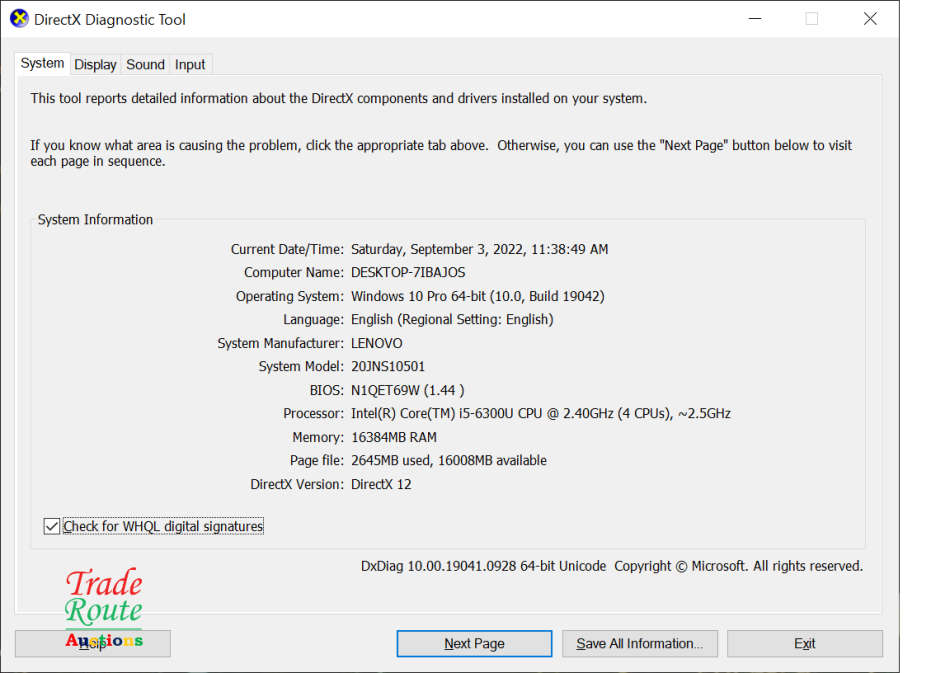 LENOVO THINKPAD T470 Laptop | CORE i5 6300U 6th Gen 2.4GHz | 16GB RAM | 480GB SSD | LAPTOP