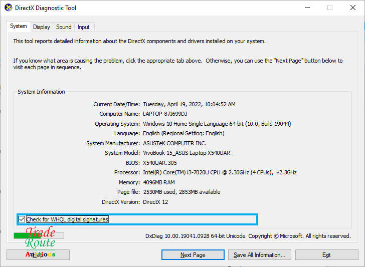ASUS VIVOBOOK X540UA 15.6 INCH NOTEBOOK