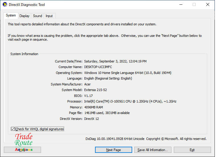 10th Gen | Acer Travelmate Extensa P215-52 15.6" Laptop