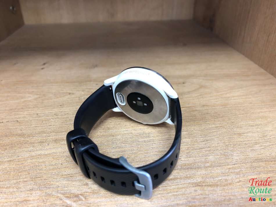 Garmin Vivoactive 3 Smart Watch [ WHITE CASE WITH BLACK STRAP ]