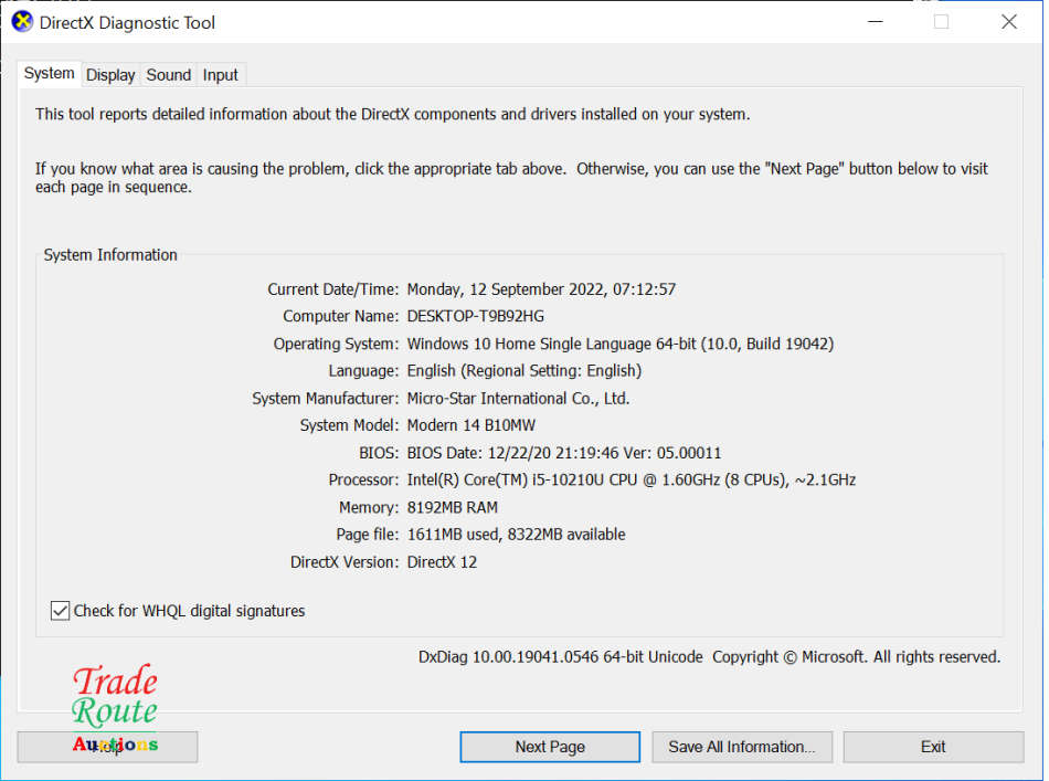 MSI Modern 14 B10MW 14` Ultra Thin Core i5 8GB 512GB 14 IPS FHD Laptop