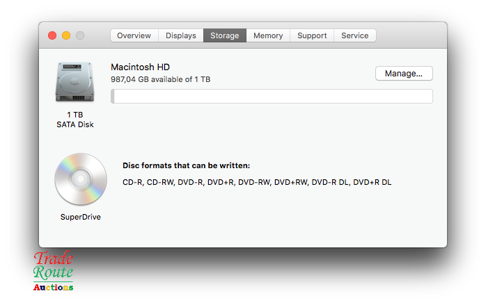 Apple iMAC | 27 INCH | Core i5 2.7GHz 4GB RAM 1TB HDD | All In One Desktop Computer