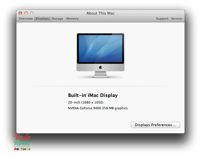 iMac 20-Inch "Core 2 Duo" 2.66Ghz - All in One COMPUTER Desktop - 8GB RAM - 1TB SSD