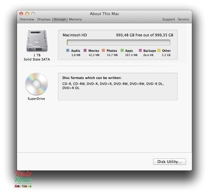 iMac 20-Inch "Core 2 Duo" 2.66Ghz - All in One COMPUTER Desktop - 8GB RAM - 1TB SSD