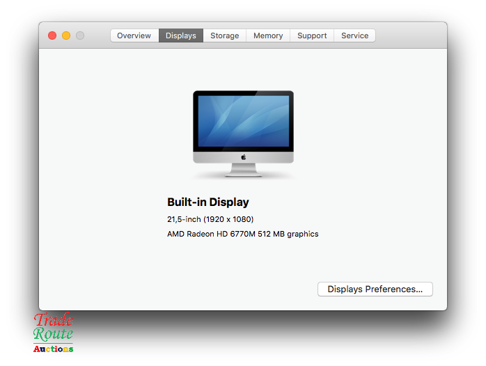 iMAC Apple | 21.5 INCH | Core i5 2.7Ghz 4GB RAM 500GB HDD * AMD Radeon HD Graphics