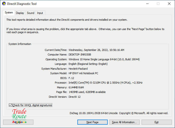 HP ENVY M6 15.6" NOTEBOOK PC - Core i5 - 6GB RAM - 500GB HDD - Faulty Battery