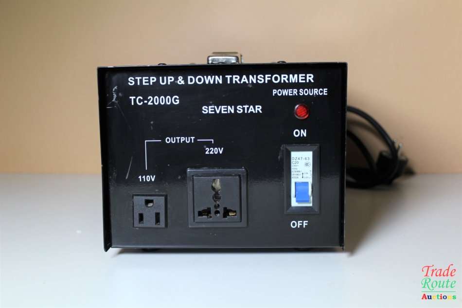 Step Up 110v to 220v & Step Down 220v to 110v Transformer TC-2000 G Seven Star