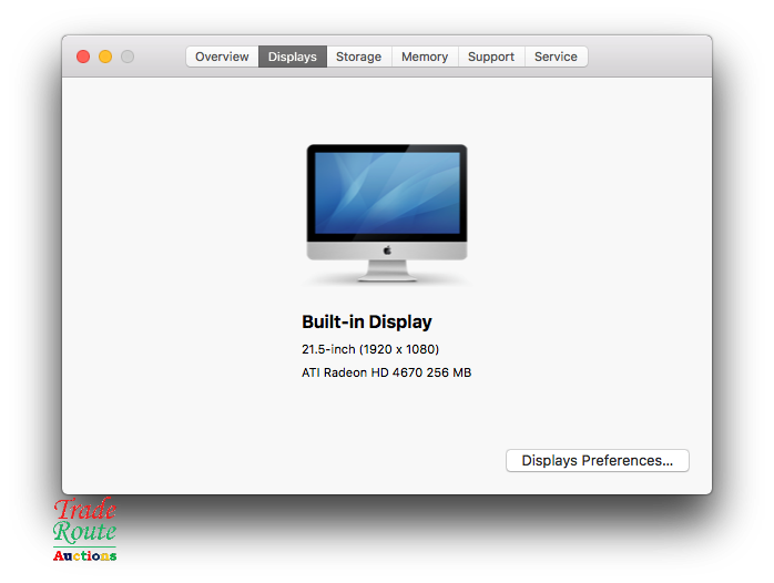 Apple iMAC 21.5 INCH Computer AIO Core i3 3.06Ghz | 8GB RAM | 500GB HDD