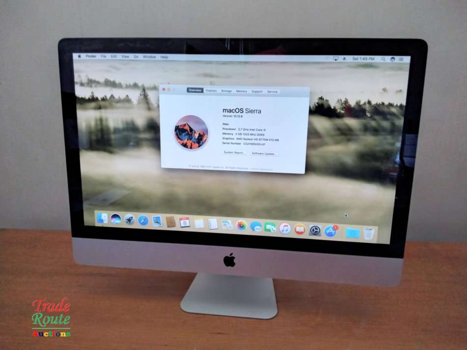 Apple iMAC | 27 INCH | Core i5 2.7GHz 4GB RAM 1TB HDD | All In One Desktop Computer