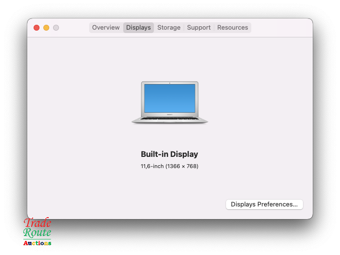 MacBook Air 11.6-inch | Core i5 1.6GHz | 4GB RAM | 128GB SSD FLASH Early 2015