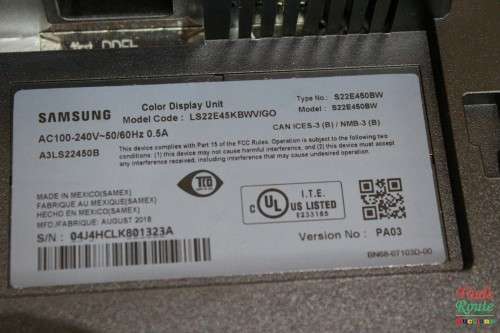 Samsung S22E450BW 22-Inch LED Monitor - DVI & VGA -  1680 x 1050