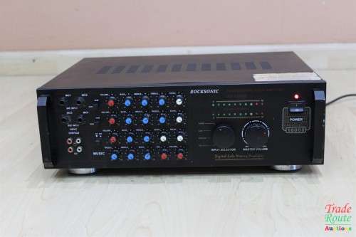 ROCKSONIC Professional Audio Amplifier AV-1600 II - Digital Echo Mixing Amplifier