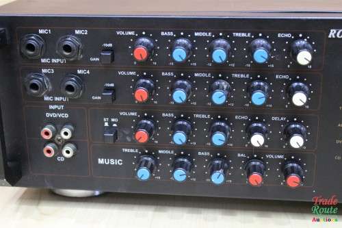 ROCKSONIC Professional Audio Amplifier AV-1600 II - Digital Echo Mixing Amplifier
