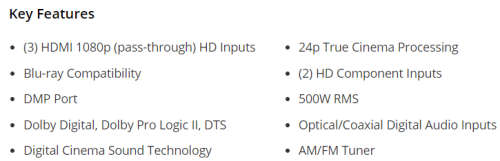 Sony STR-DH500 5.1-Channel Home Theater A/V Receiver