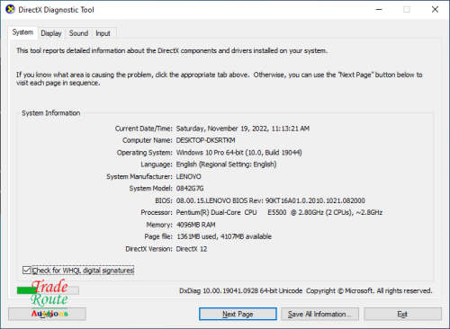 Lenovo ThinkCentre M70e DESKTOP PC | Pentium E5500 CPU @ 2.8GHz | 4GB RAM | 80GB HDD