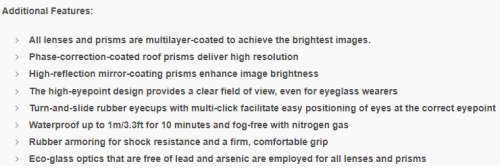 Nikon Prostaff 7S 10X42 Binocular [ with Pouch ]