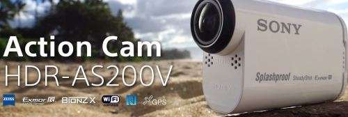SONY HDR-AS200V FULL HD Action Camera with Wi-Fi & GPS CAMCORDER