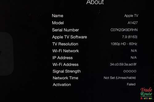 Apple TV A1427 3rd Gen