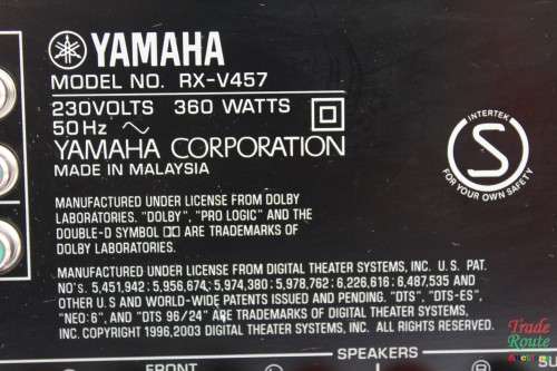 Yamaha Sound AV Receiver RX-V457 360w Amplifier