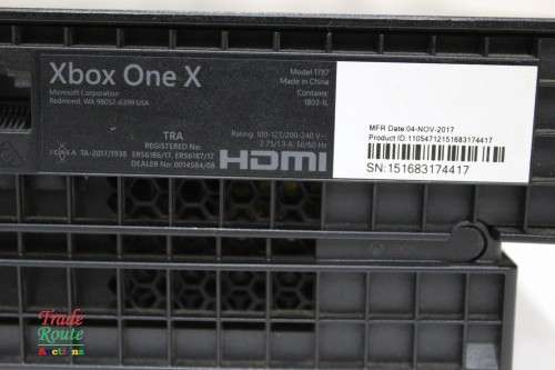 Microsoft Xbox One X 1TB Console (BLACK) Model 1787 + 1 Controller