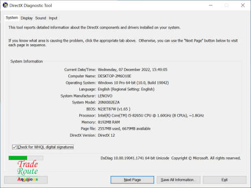LENOVO THINKPAD T490s Laptop | CORE i5 8265U 8th Gen 1.8GHz | 8GB RAM | 512GB SSD