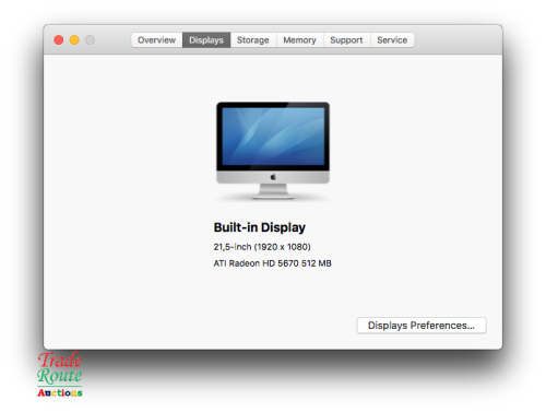 Apple iMAC | 21.5 INCH | Core i3 3.2Ghz | 8GB RAM | 500GB HDD - ATI Radeon HD Graphics - All in One