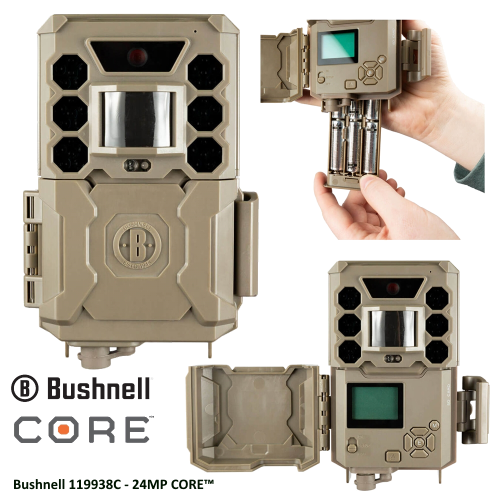 Bushnell 24MP CORE Trail Camera, Single Sensor, no Glow_119938C