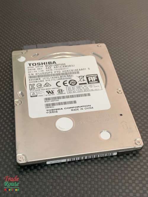 TOSHIBA 500GB HDD for Laptops