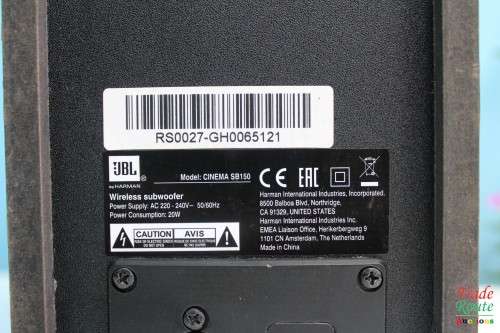 JBL Cinema SB150 Harman Wireless Subwoofer [ sold untested ]