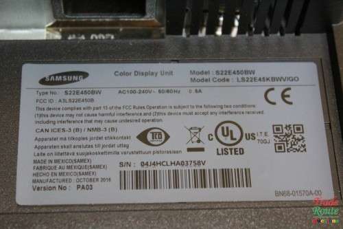 Samsung S22E450BW 22-Inch LED Monitor - DVI & VGA -  1680 x 1050 [  VGA & DVI PORTS ]