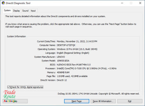 LENOVO V520 SFF Desktop PC Computer  7th Gen