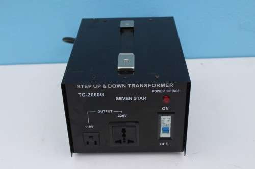 SEVEN STAR STEP UP AND DOWN TRANSFORMER TC-2000G