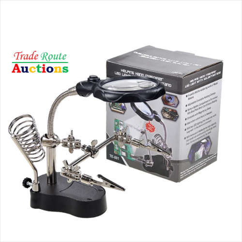 Helping Hands with Soldering Stand plus Magnifier and LED light