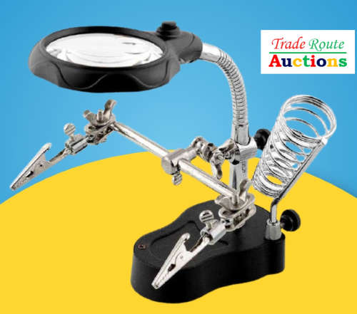 Helping Hands with Soldering Stand plus Magnifier and LED light