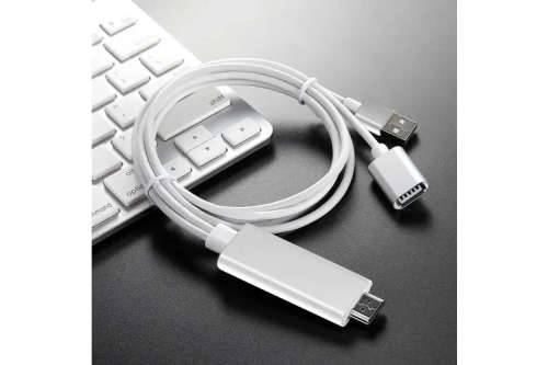 PowerUp USB to HDMI Digital converter Cable - ScreenShare Apple or Android phone Tablet to TV