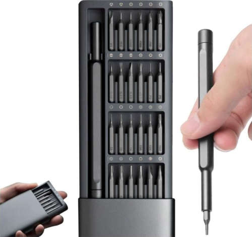 24 in 1 Precision Screwdriver Set Multifunction Magnetic Driver Bit Set Pocket Screwdriver