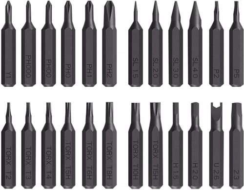24 in 1 Precision Screwdriver Set Multifunction Magnetic Driver Bit Set Pocket Screwdriver