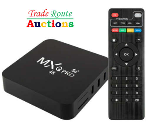 5G 4K MXQ Pro Android TV Box Media Player - Youtube NetFlix DSTV Disney+ Streaming via WiFi