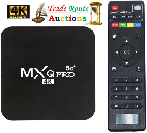 5G 4K MXQ Pro Android TV Box Media Player - Youtube NetFlix DSTV Disney+ Streaming via WiFi