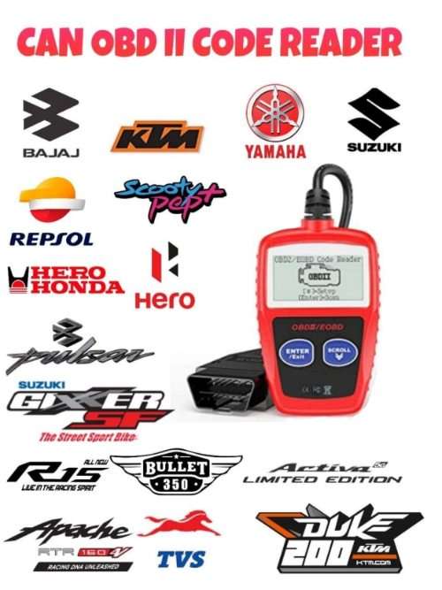 OBD-II Car Fault Detector Code Reader OBD Scanner Diagnostic Tool - Automobile & Cars Several Models