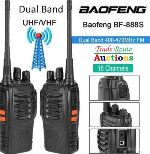 High Quality Baofeng Portable Two-Way Radio Set (1 PAIR- 2 X Handsets) Walkie Talkie UHF 400-470MHz