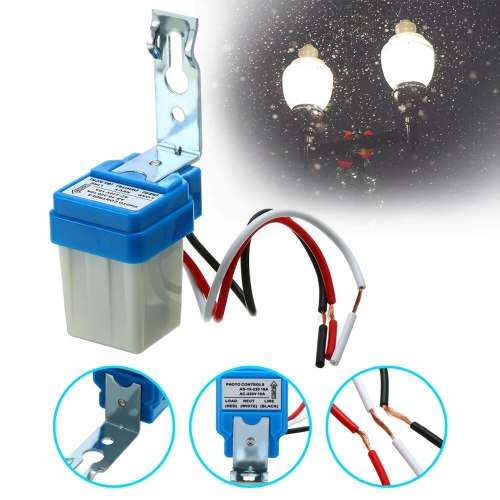 [TWIN PACK 2 PCS ] Day Night Auto Control Switch Day-light Switch 220V 10A Photo Controls Photocell