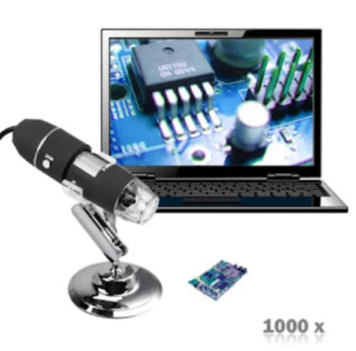 1600X Zoom Digital Microscope with 8 X LED Lights - 50X to 1600X magnification